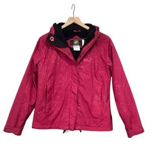 Jack Wolfskin Texapore Full-Zip Hooded Floral Print Jacket Women’s Size Small
